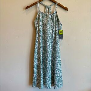 EDDIE BAUER Balsam Green Simple Palm Harmony Dress